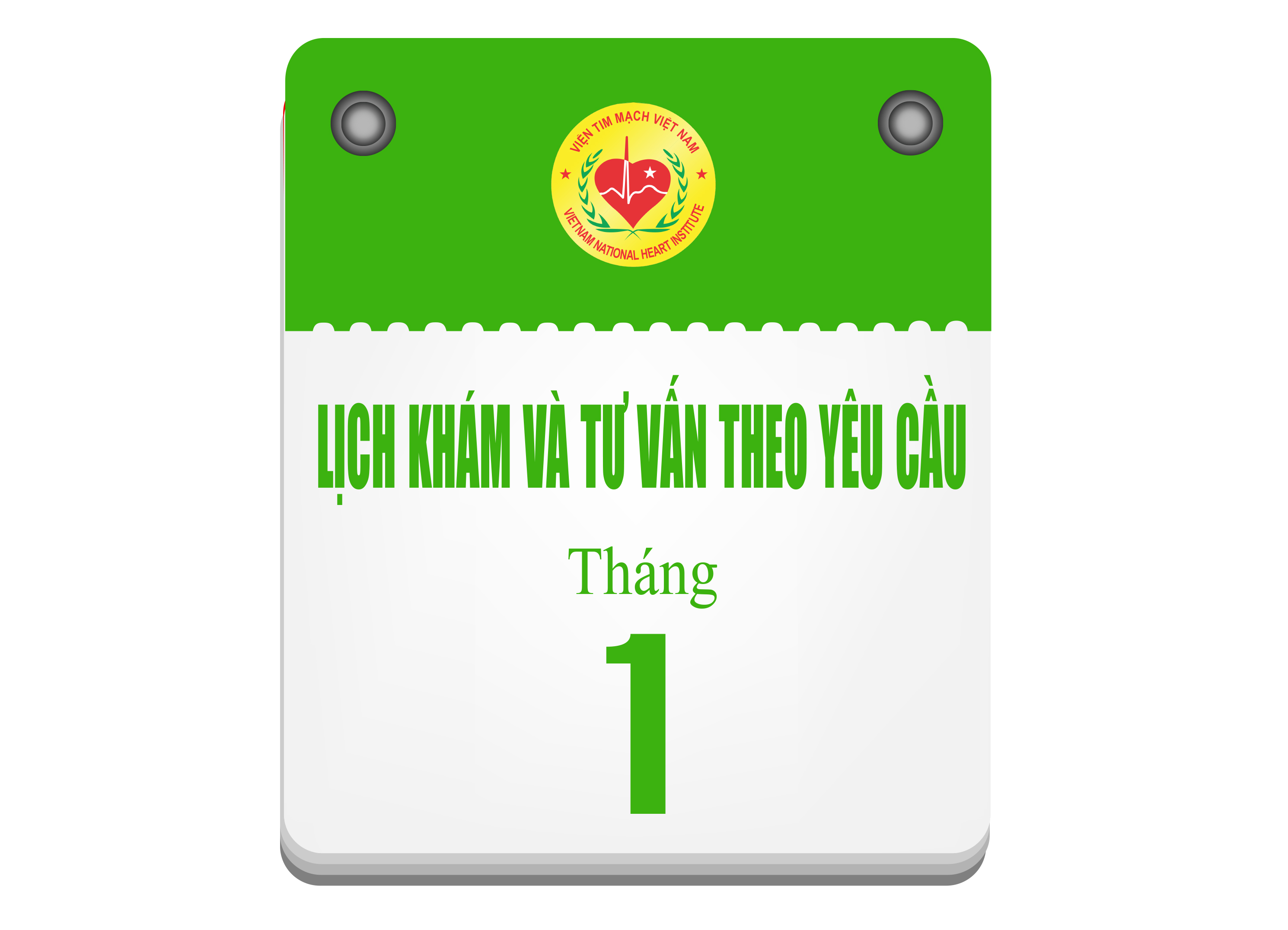 Lịch khám và tư vấn theo yêu cầu tháng 1 - 2025