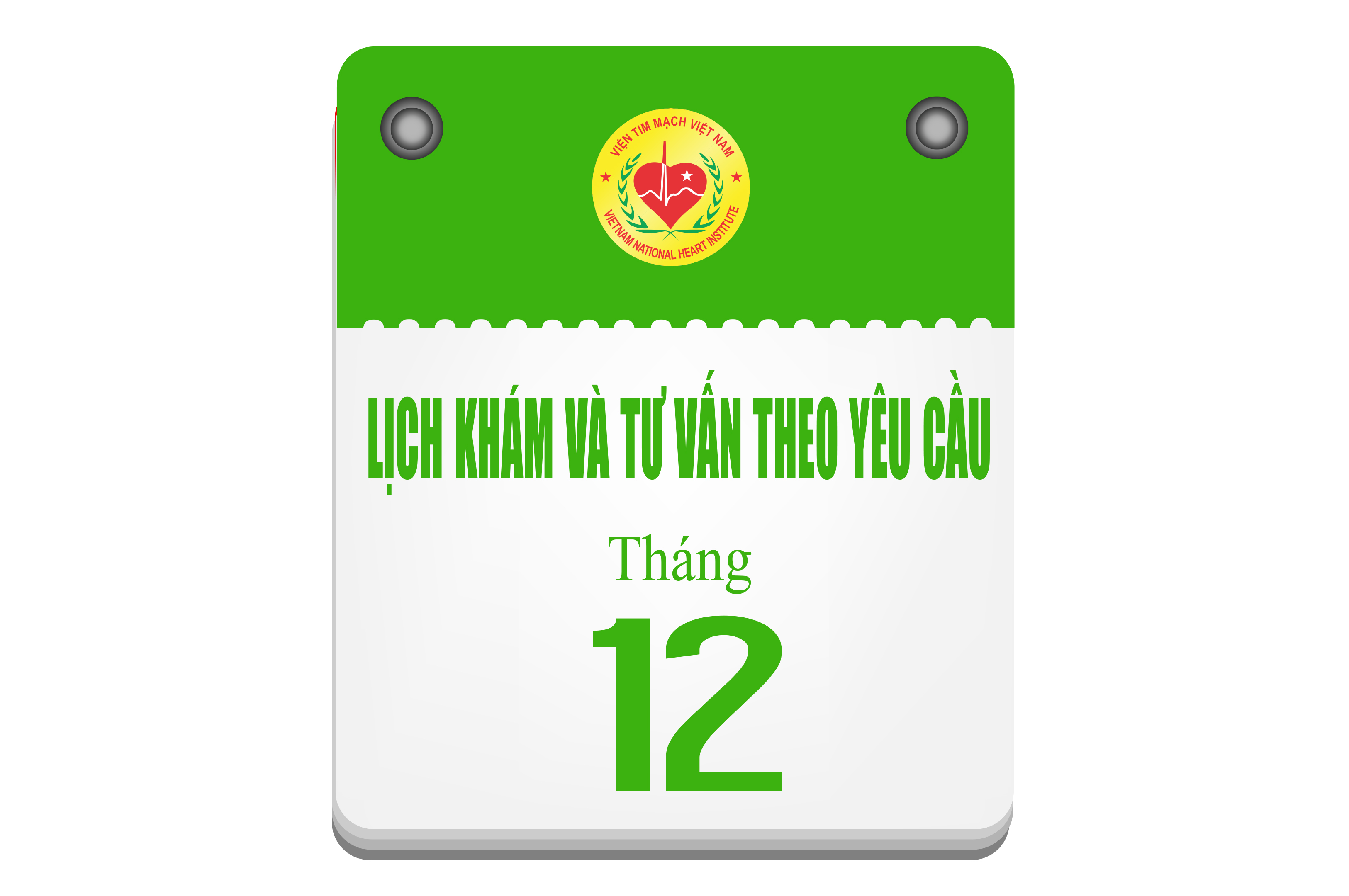 Lịch khám và tư vấn theo yêu cầu tháng 12 - 2024