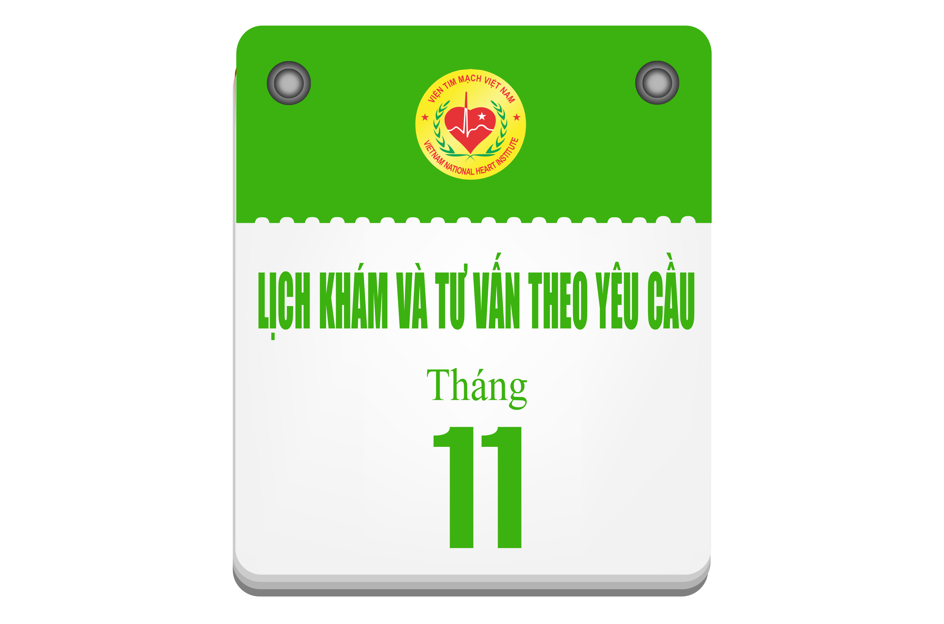 Lịch khám và tư vấn theo yêu cầu tháng 11 - 2024